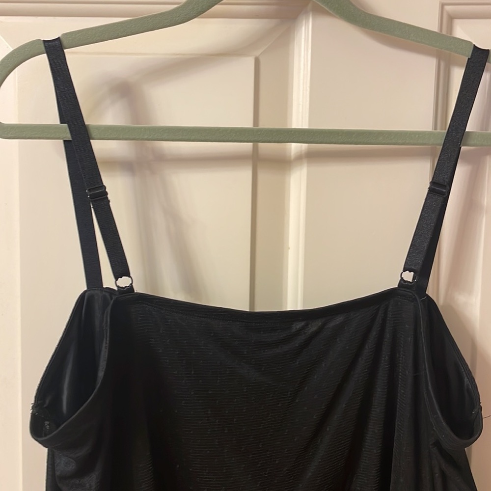 Torrid Lace and Tulle Black Tank Top Cami Size 3 - Picture 9 of 12